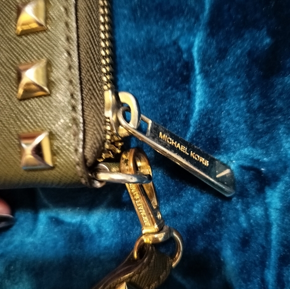 Michael kors crossbody purse wallet bundle green - Picture 4 of 12